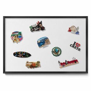 TULUP MAGNETICKÁ TABUĽA 60x40 cm čierny rám – Biela farba vyobraziť