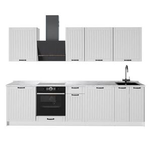 Vicco KUCHYNKA Fame-Line, Biely vidiecky dom/biely, 280 cm, AP Marble vyobraziť