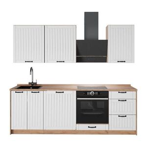 Vicco KUCHYNKA Fame-Line, Biely vidiecky dom/Dub Goldkraft, 230 cm, AP Oak vyobraziť