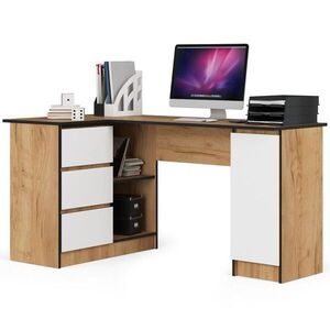 RAUMHIRSCH FURNITURE PÍSACÍ STÔL Dub Craft, biela 77/155/85 vyobraziť