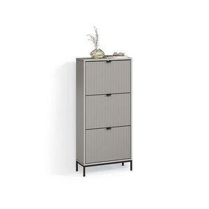 Livinity® SKLÁPAČ TOPÁNOK Aterno Šedá 60 x 130 cm s 3 výklopnými zásuvkami vyobraziť