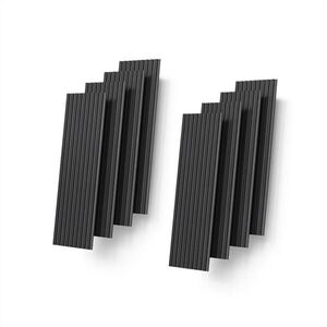 Livinity® STENOVÉ PANELY Grivola čierna 8 kusov vyobraziť