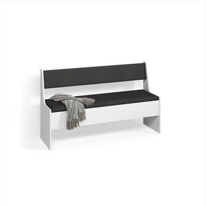 Livinity® JEDÁLEŇ ROHOVÁ LAVICA Tiberio biely 41.5 x 136.6 cm vyobraziť