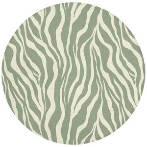 OnlyWow KÚPEĽŇOVÁ PREDLOŽKA Zebra - motív - zelená 70x70 cm vyobraziť