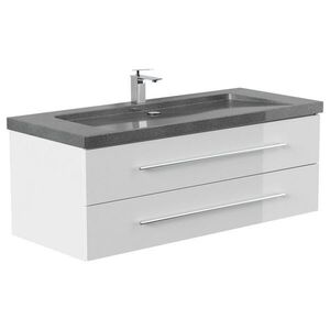 MID.YOU SKRINKA S UMÝVADLOM, biela s vysokým leskom, biela s vysokým leskom, 130 cm vyobraziť