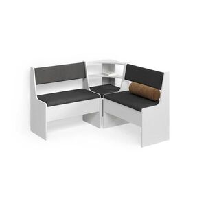 Livinity® ROHOVÁ LAVICOVÁ ZOSTAVA Tiberio biely 120 x 120 cm Bez stola vyobraziť
