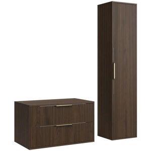 Badplaats KÚPEĽŇOVÁ ZOSTAVA Rimini 2 diely hnedý orech - 80 x 46 x 46 cm vyobraziť