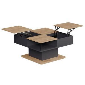 Vicco KONFERENČNÝ STOLÍK Movira antracitová 80 x 45 cm s úložnými priehradkami vyobraziť