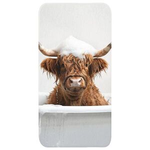OnlyWow KÚPEĽŇOVÁ PREDLOŽKA Scottish Highlander - Kúpeľ - Krava - Zvieratá - Pena 60x120 cm vyobraziť