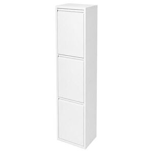 Relaxdays KÔŠ Biela na triedený odpad 3x18 l oceľ vyobraziť