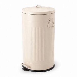 Relaxdays KÔŠ Béžová pedálový Soft Close 40 l vyobraziť