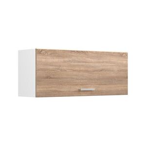 Vicco NÁSTENNÁ SKRINKA R-Line, Sonoma/biely, 100 cm Plochý vyobraziť