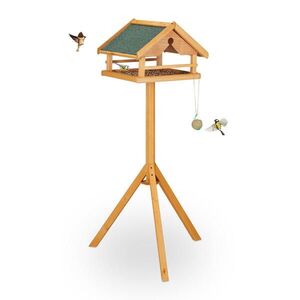 Relaxdays KŔMIDLO Oranžové so stojanom vyobraziť
