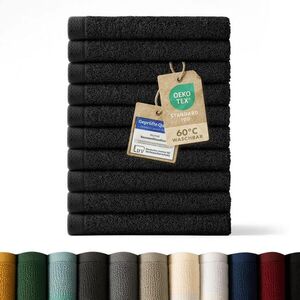 Blumtal RUČNÍK PRO HOSTY sada 10 ks, 10x ručník pro hosty 30/30 cm, čierna vyobraziť