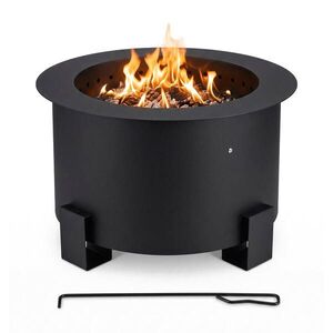 Relaxdays OHNISKOVÁ MISKA Čierna bezdymová 56 cm vyobraziť