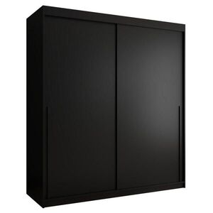 Home Collective ŠATNÍ SKŘÍŇ S POSUVNÝMI DVEŘMI 180 cm šířka, černá s černým úchytem vyobraziť