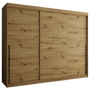 Home Collective ŠATNÍ SKŘÍŇ S POSUVNÝMI DVEŘMI 250 cm šířka, Artisan s černým úchytem vyobraziť