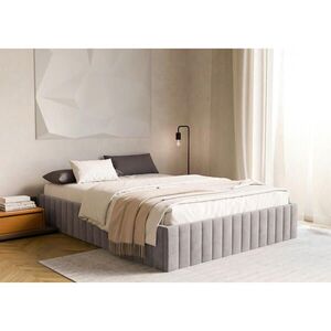 Boxxx ČALÚNENÁ POSTEĽ, 120/200 cm, svetlosivá vyobraziť