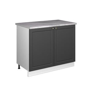 Vicco SPODNÁ SKRINKA POD DREZ Fame-Line, Antracitovo-zlatý vidiecky dom/biely, 100 cm, AP Marble vyobraziť