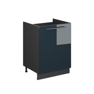 Vicco SPODNÁ SKRINKA POD DREZ Fame-Line, Tmavo modrá vysoký lesk/antracitová, 60 cm vyobraziť