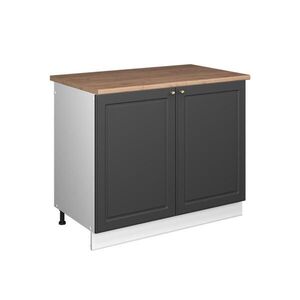 Vicco SPODNÁ SKRINKA POD DREZ Fame-Line, Antracitovo-zlatý vidiecky dom/biely, 100 cm, AP Oak vyobraziť