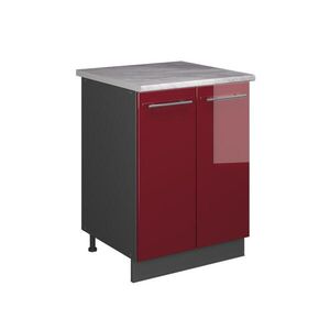 Vicco SPODNÁ SKRINKA POD DREZ Fame-Line, Bordeaux vysoký lesk/antracitová, 60 cm vyobraziť