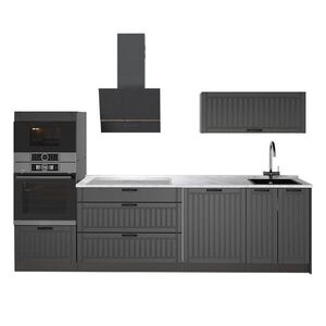 Vicco KUCHYNKA Fame-Line, Tmavo-sivá/antracitová, 280 cm, AP Marble vyobraziť