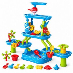 Relaxdays STÔL Vodný viacfarebný plast 20-dielny vyobraziť