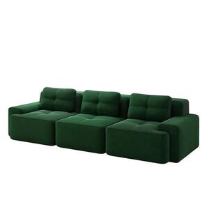 Modfu 2-MIESTNA pohovka z menčestru 293x104x69 cm zelená s hlbokým sedením a bez montáže pre pohodlné každodenné používanie vyobraziť