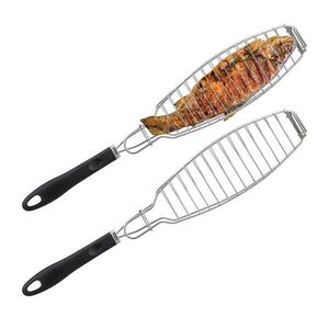 Relaxdays DRŽIAK NA RYBY strieborná čierna 2-dielna-sada nerez 58, 5 cm vyobraziť