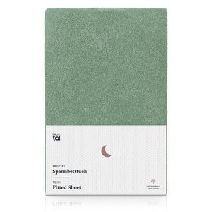 Blumtal FROTÉ napínacie prestieradlo s certifikátom Oeko-TEX, 138x190x30cm, Grün vyobraziť