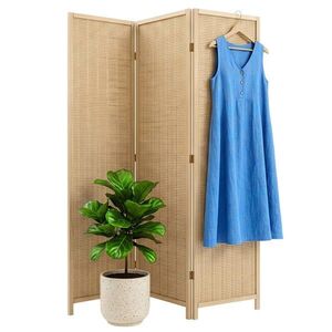 Relaxdays PARAVÁN Prírodný 3-dielny bambus 170x120 cm vyobraziť