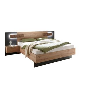 Carryhome POSTEĽ S NOČNÝMI STOLÍKMI, 180/200 cm, dub artisan vyobraziť