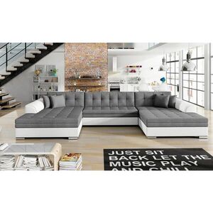 MID.YOU SEDACIA SÚPRAVA, textil, sivá, biela vyobraziť