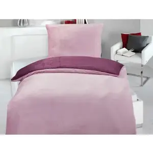 Obliečky Cashmere Touch Wende, ružová/černicová% vyobraziť