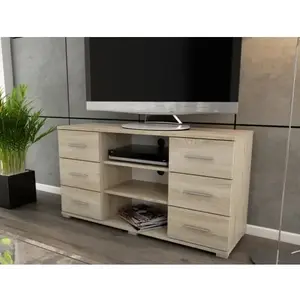 Vysoký TV stolík Oskar TV, dub sonoma, výška 65 cm% vyobraziť