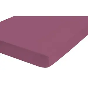 Napínacie prestieradlo Jersey Castell 140x200 cm, fialové% vyobraziť