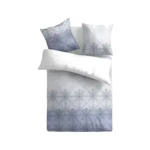 Obliečky Essencia 140x200 cm, modro-biele ornamenty, renforcé% vyobraziť
