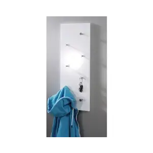 Vešiakový panel Edmond, biely lesk% vyobraziť