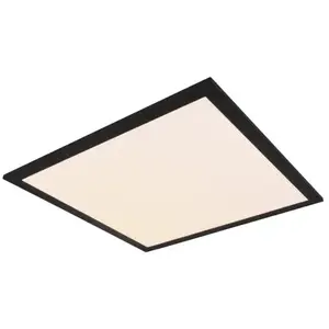 Stropné LED osvetlenie Alpha 45x45 cm, čierne% vyobraziť