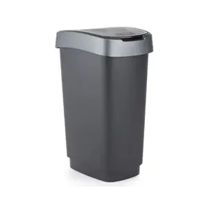 Odpadkový kôš Twist 25 l, antracitový% vyobraziť