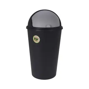 Odpadkový kôš 25 l, čierny, recyklovaný plast% vyobraziť