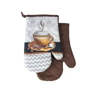 Kuchynské rukavice (2 ks) Cappuccino, hnedá% vyobraziť