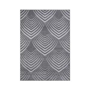 Koberec Oksy 160x230 cm, šedá geometria% vyobraziť