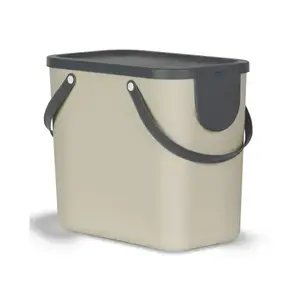 Odpadkový kôš Albula 25 l, cappuccino% vyobraziť