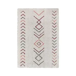 Koberec Boho Indian 160x230 cm, biely% vyobraziť