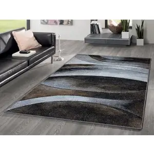 Koberec Kolibri 120x170 cm, strieborná abstrakcia% vyobraziť