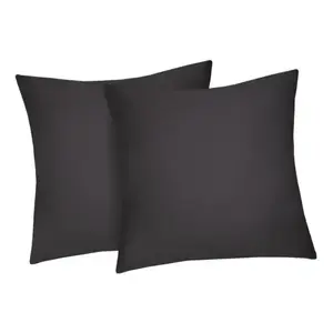 Obliečka na vankúš (2 ks) Satin 50x50 cm, antracitový% vyobraziť