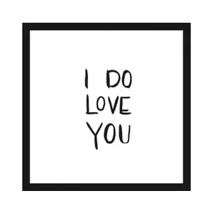 Rámovaný obraz I do love you, 30x30 cm% vyobraziť