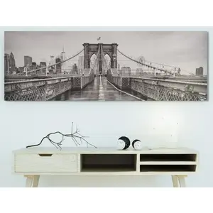 Obraz na plátne Brooklyn Bridge, 150x50 cm% vyobraziť